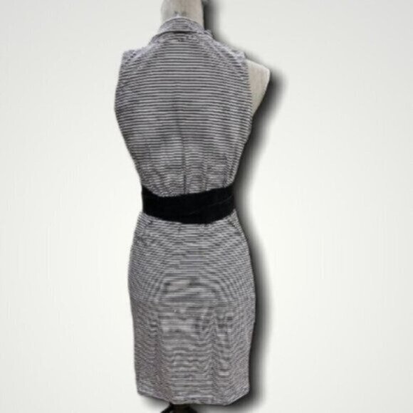 Dynamite Black Striped Sleeveless Dress Size Large​​​​​​​ - Picture 6 of 10